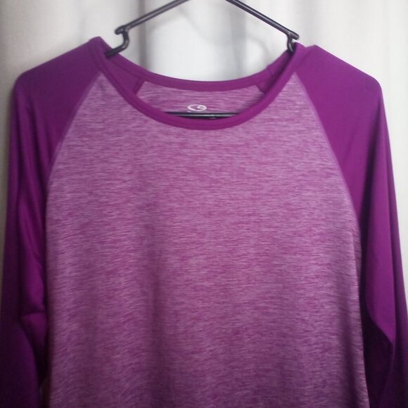 C9 Champion Shirt Women M Long Sleeve DuoDry Active Athletic Purple - Picture 13 of 16